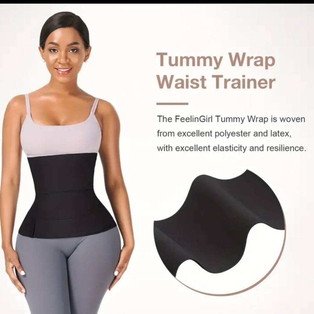 WOMAN HIGH PERFORMANCE TUMMY TRIMMER BODY SHAPER WRAPPER WAIST BELT FITS 2XL-4XL